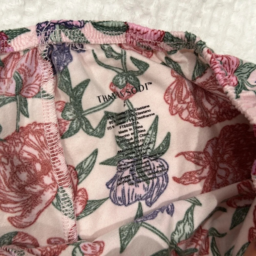 Thalia Sodi matching pink and purple peony set NWOT